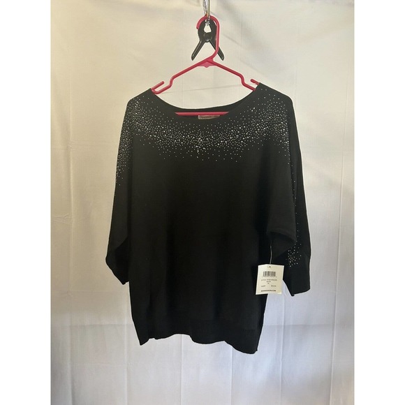 89th + Madison (Style S1091AM2289 Black ) with Rhinestone accent XL NWT - Picture 1 of 6